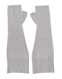 Dolce & Gabbana Gray Virgin Wool Knitted Fingerless Men Men's Gloves