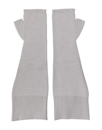 Dolce & Gabbana Gray Virgin Wool Knitted Fingerless Men Men's Gloves