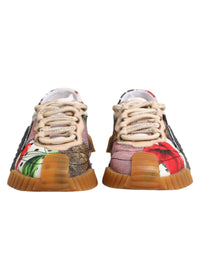 Dolce & Gabbana Multicolor Logo Low Top NS1 Sneakers Women's Shoes