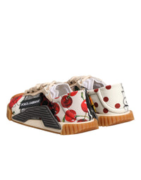 Dolce & Gabbana Multicolor Logo Low Top NS1 Sneakers Women's Shoes