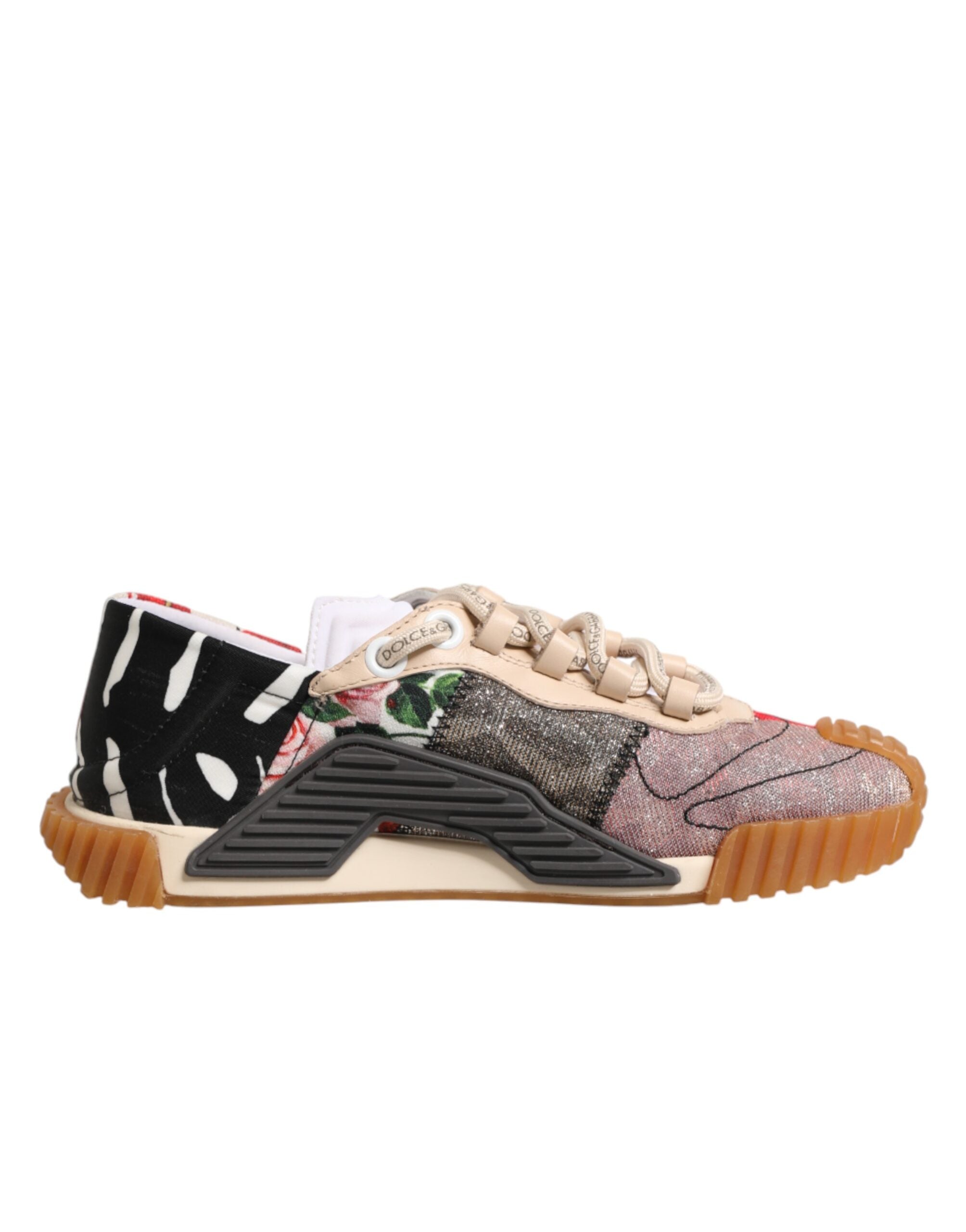 Dolce & Gabbana Multicolor Logo Low Top NS1 Sneakers Women's Shoes
