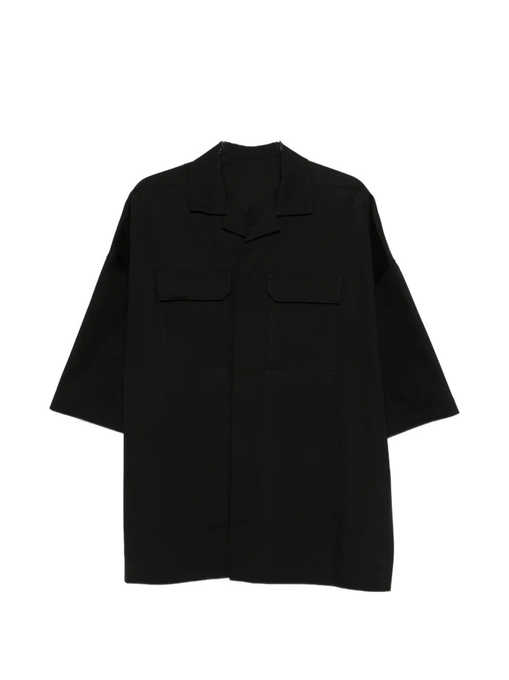 RICK OWENS Rick Owens Men Shirt With Flap Pocket And Camp Collar