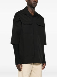 RICK OWENS Rick Owens Men Shirt With Flap Pocket And Camp Collar