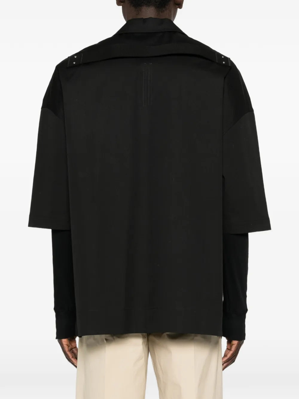 RICK OWENS Rick Owens Men Shirt With Flap Pocket And Camp Collar
