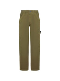 Stone Island Men Organic Cotton Ripstop Chino Trousers