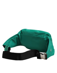 Dolce & Gabbana Green Logo Plaque Nylon Waist Fanny Pack Men's Borse Men's Bag