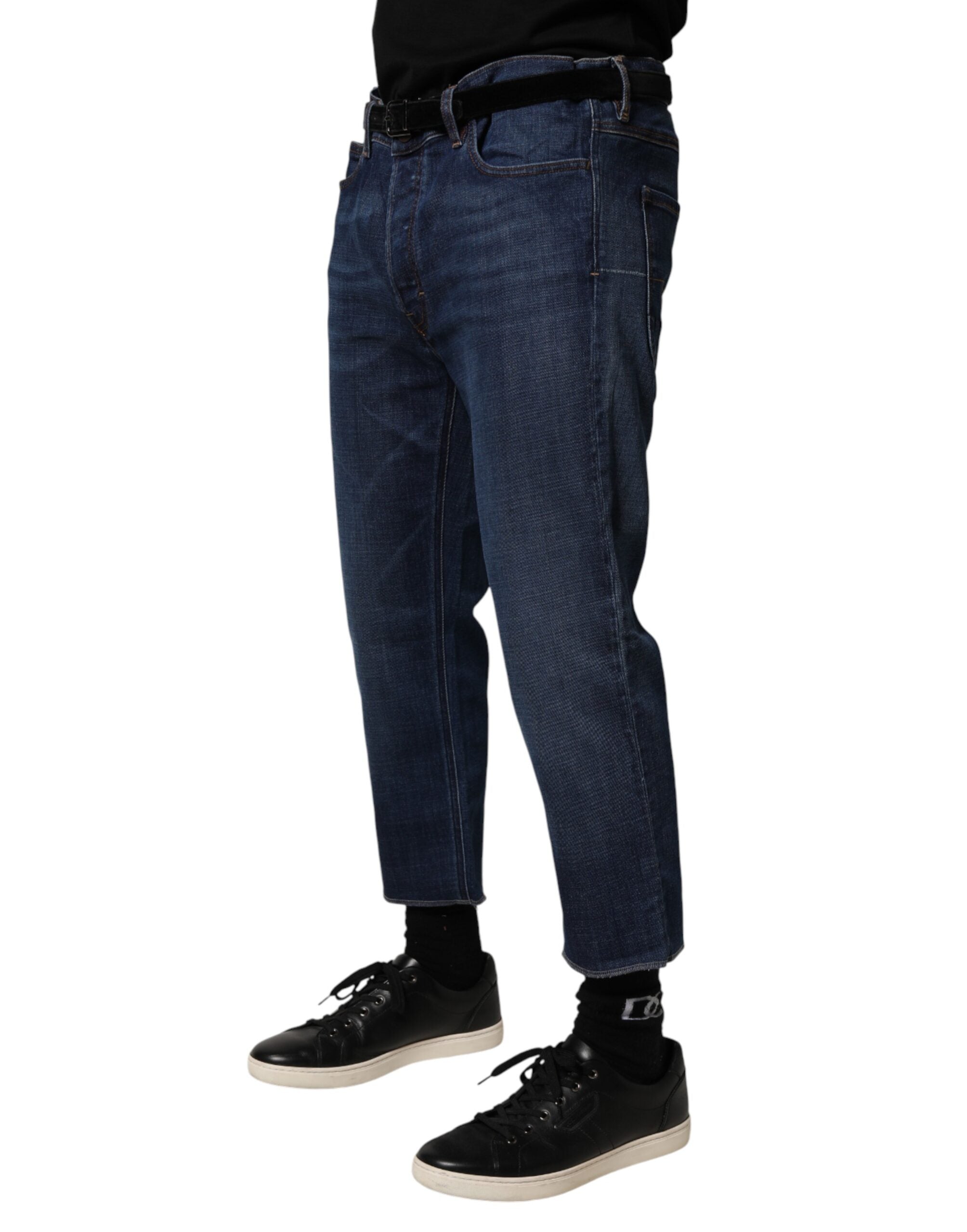 Vivienne Westwood MAN  デニム Vivienne Westwood Blue Mid Waist Cotton Men Cropped Denim Men's