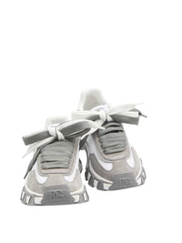DOLCE & GABBANA Dolce & Gabbana Men Nylon And Calfskin Sneakers With Dg Patch: