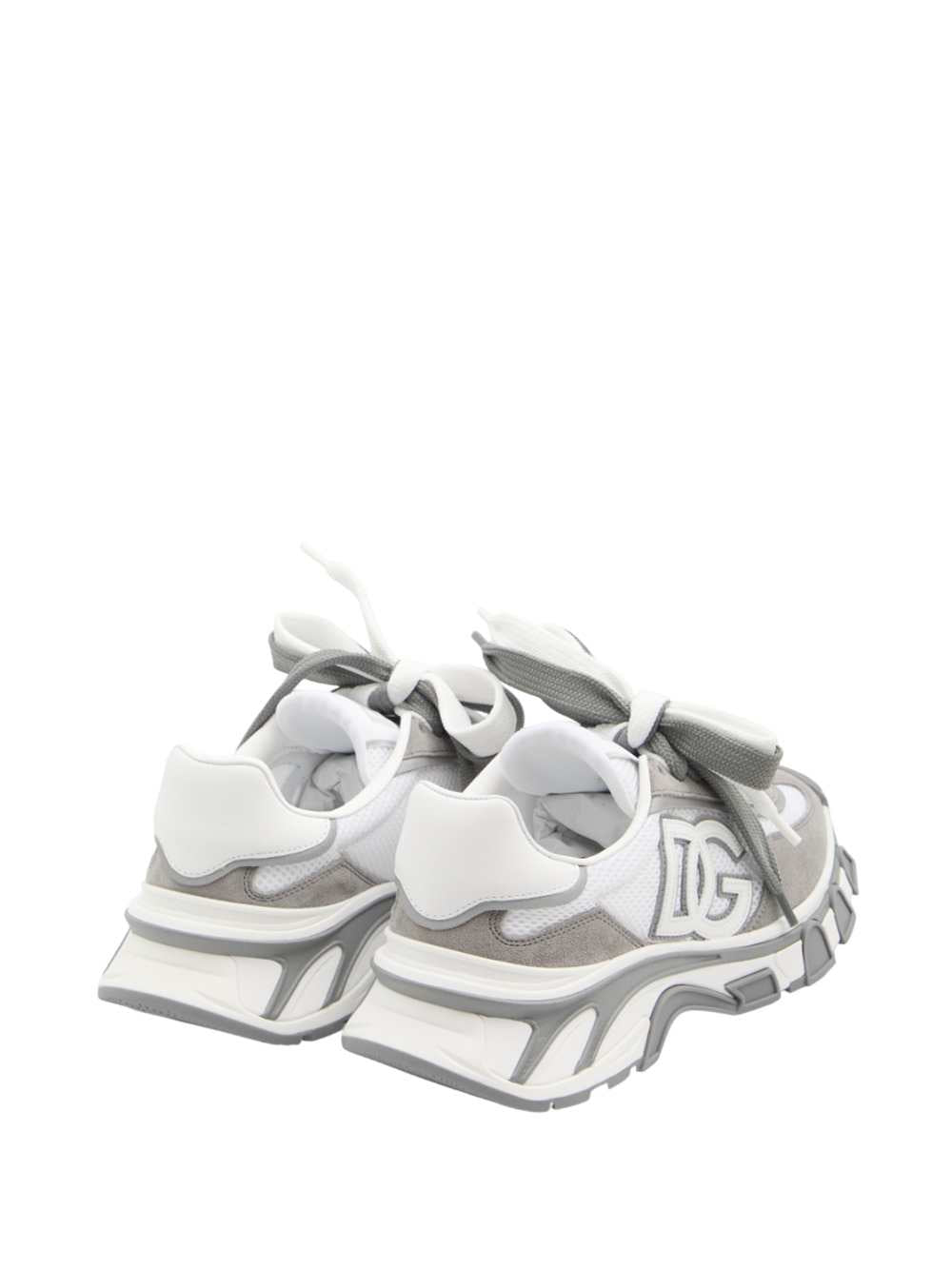 DOLCE & GABBANA Dolce & Gabbana Men Nylon And Calfskin Sneakers With Dg Patch: