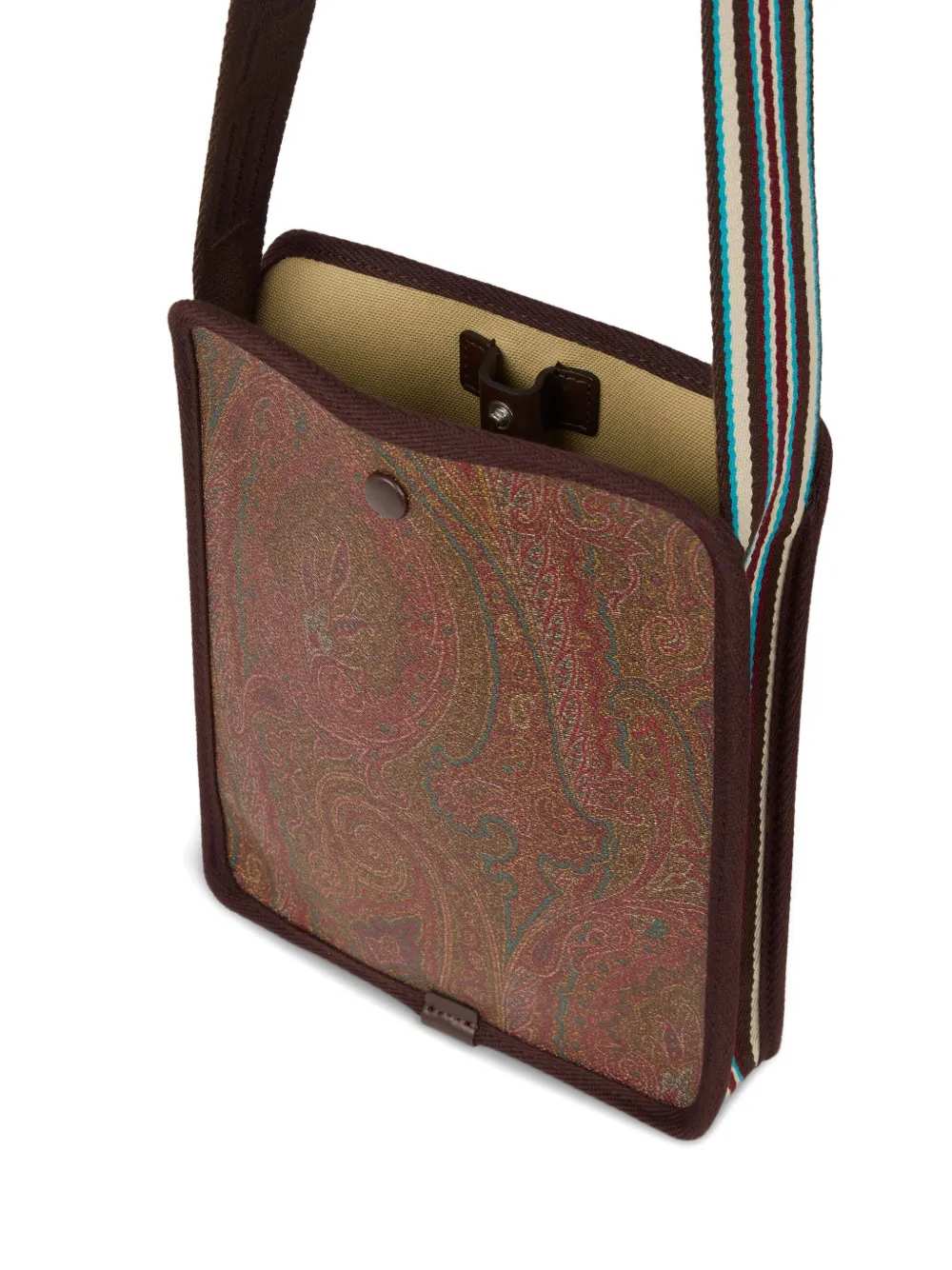 ETRO Etro Men Small Arnica Shoulder Bag With Paisley Print