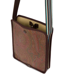 ETRO Etro Men Small Arnica Shoulder Bag With Paisley Print