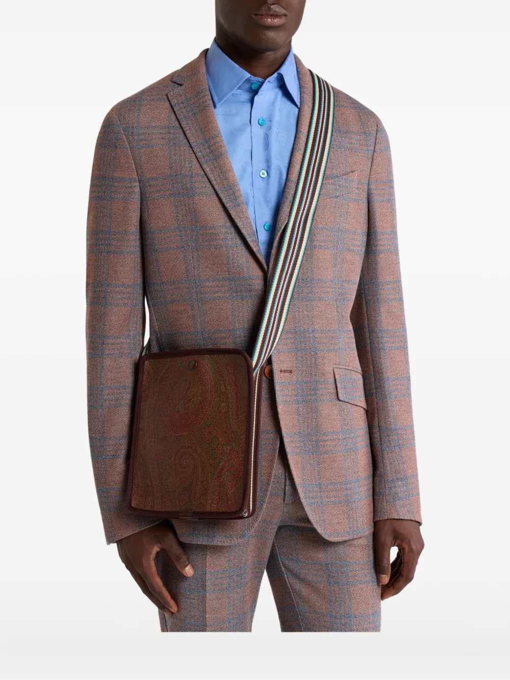 ETRO Etro Men Small Arnica Shoulder Bag With Paisley Print