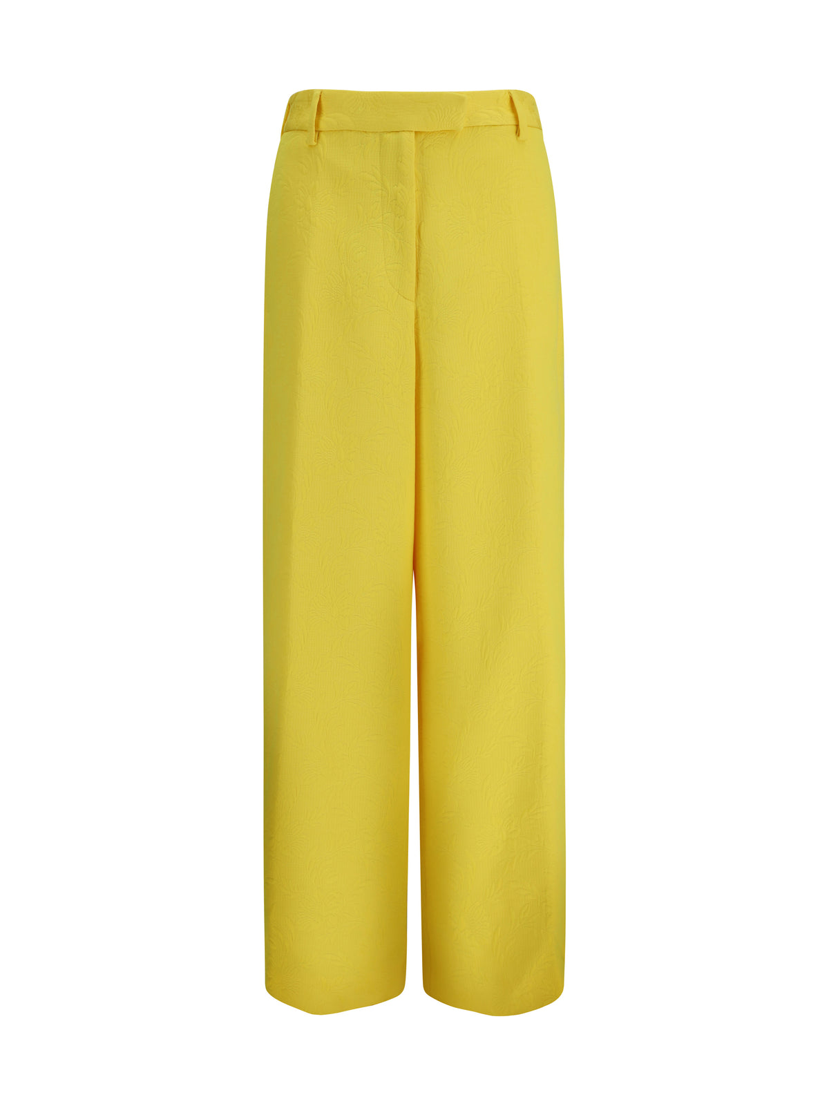 Dries Van Noten Women Wide-Leg Pants With All-Over Jacquard Pattern