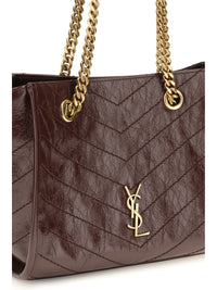 SAINT LAURENT Saint Laurent Women Small Niki Leather Tote Bag