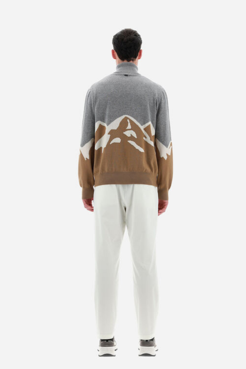 Herno Herno Men's Dolcevita Montagna Camel Sweater