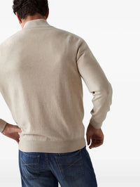 Brunello Cucinelli Men Cashmere Sweater With Half Zip