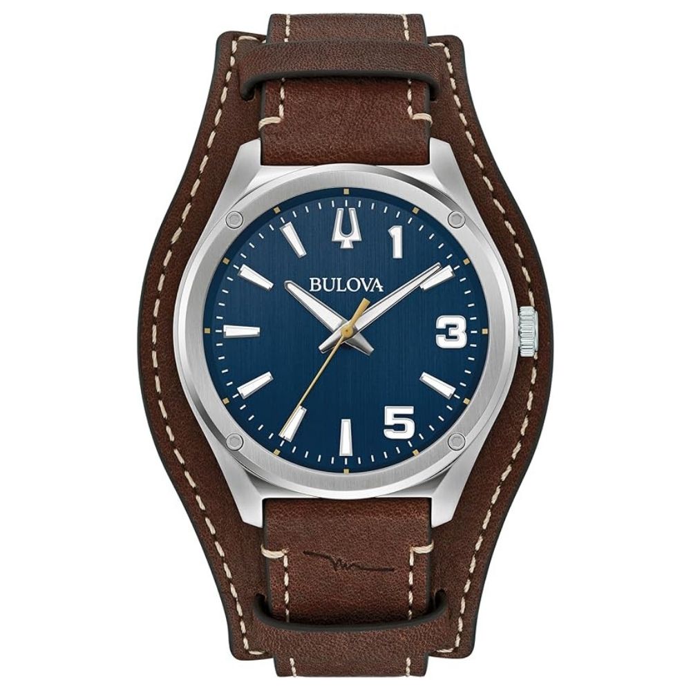 Bulova Men's Marc Blue Dial Watch - 96A313