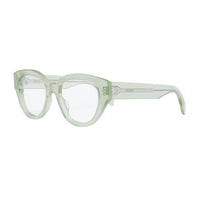Celine Eyeglasses Cat Eye Full Rim, Transparent Cherry Frame and Clear Demo Lenses Lens CL50132I081
