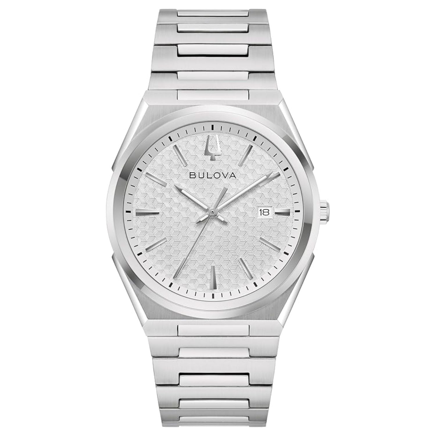 Bulova Bulova Men's Guilloche Silver Dial Watch - 96B481