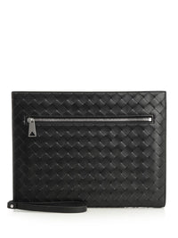 Bottega Veneta Bottega Veneta Men Woven Document Holder With Strap