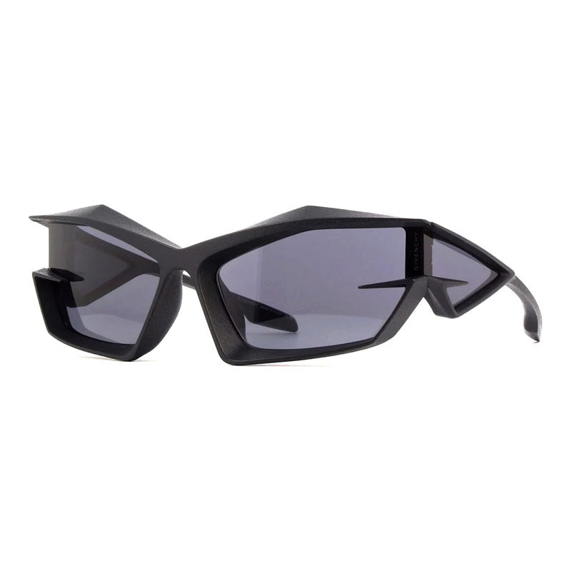 Givenchy Sunglasses Geometric Full Rim, Matte Black Frame and Smoke Lens GV40049I02A