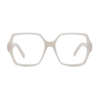 Givenchy Eyeglasses Square Full Rim, Beige Frame and Clear Demo Lenses Lens GV50050I059