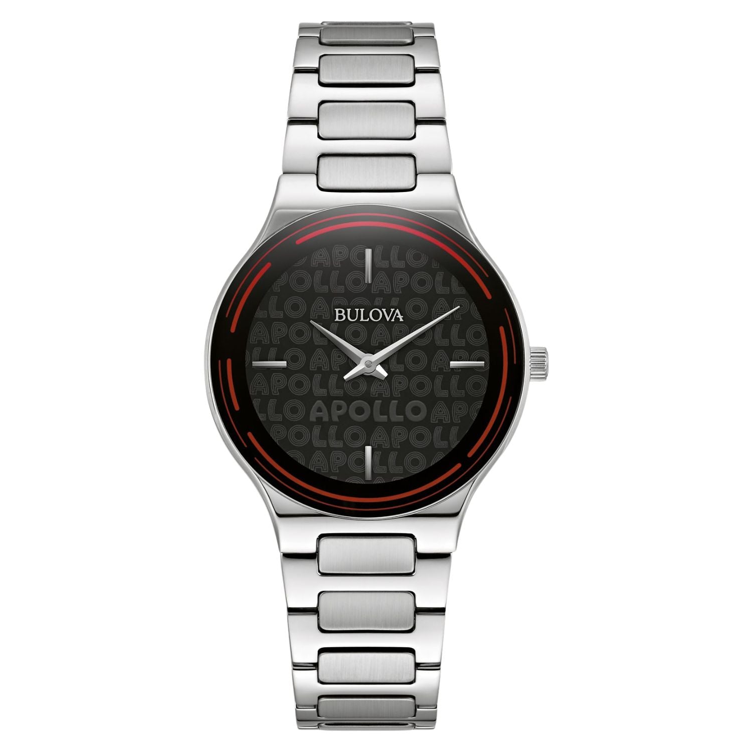 Bulova Women's Apollo Black Dial Watch - 96L309