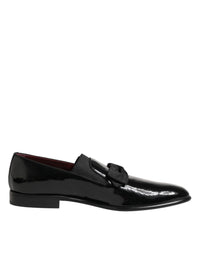 Dolce & Gabbana Black Leather Slip On Dress Men Loafers Men's Shoes