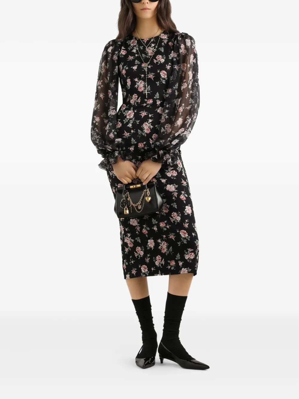 Dolce & Gabbana Women Floral Midi Dress