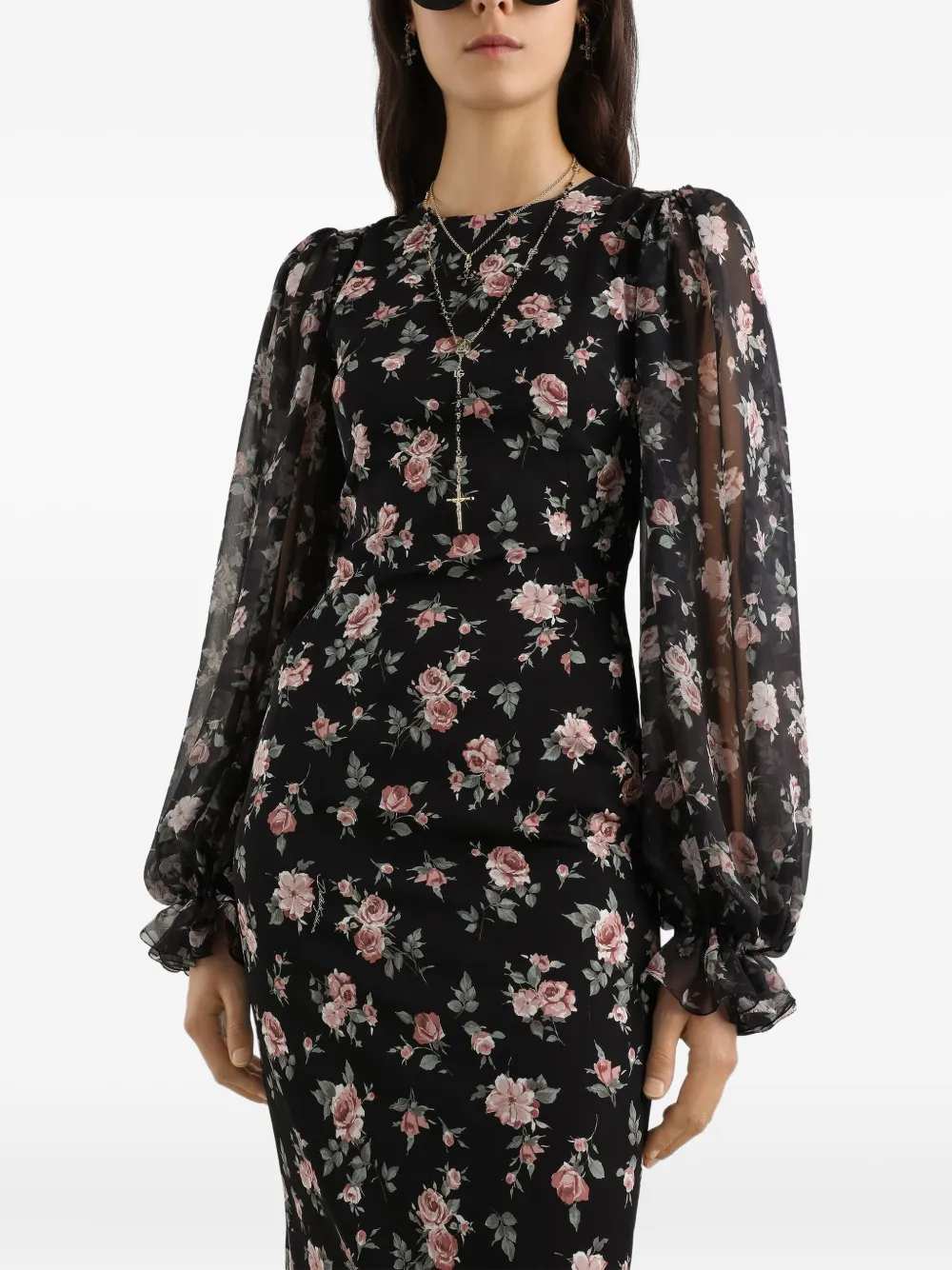 Dolce & Gabbana Women Floral Midi Dress