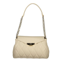 Mario Valentino Beige Polyurethane Women Shoulder Women's Bag