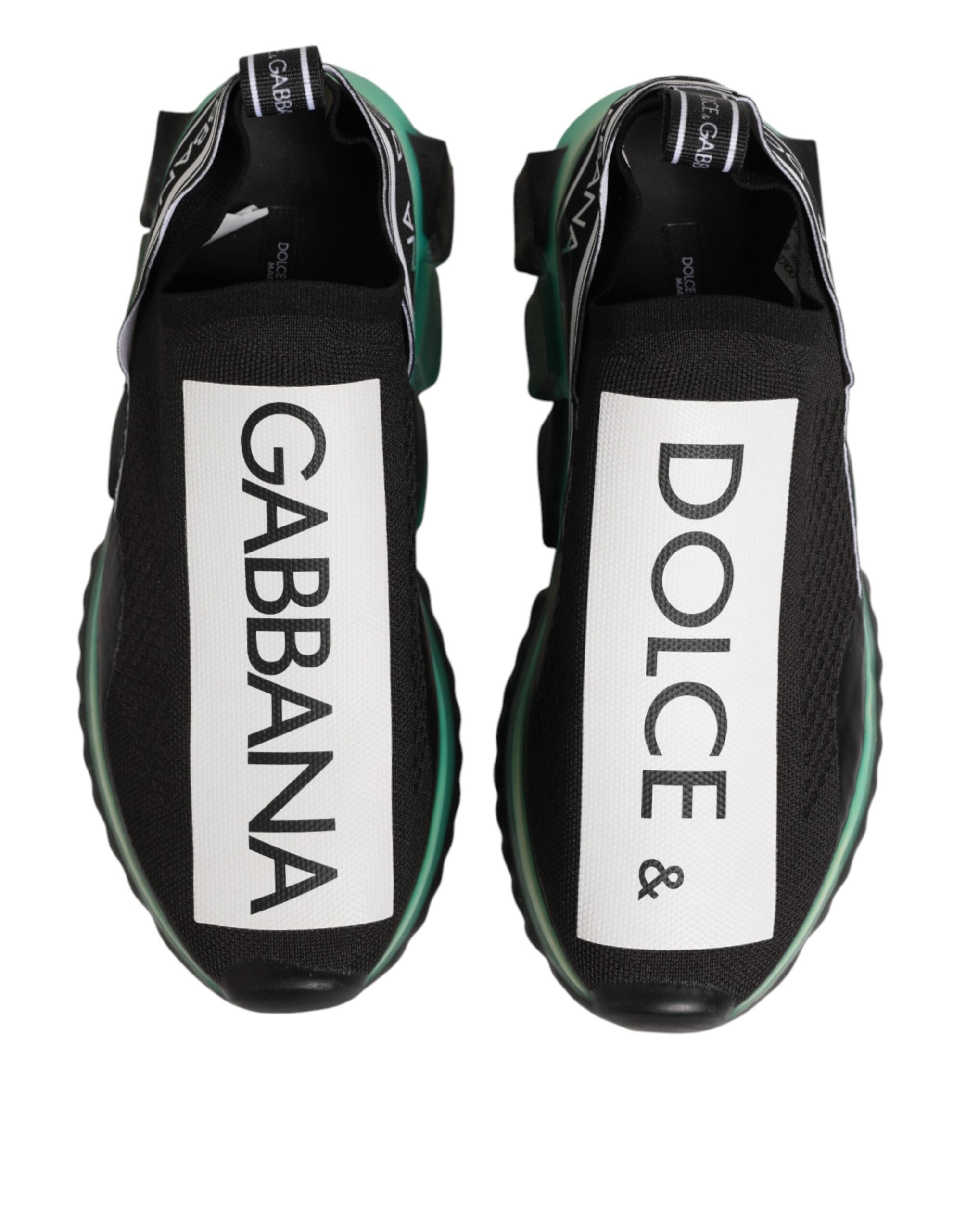 Dolce & Gabbana Black Slip On Sorrento Men Sneakers Men's Shoes