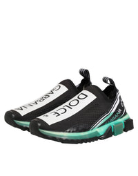 Dolce & Gabbana Black Slip On Sorrento Men Sneakers Men's Shoes