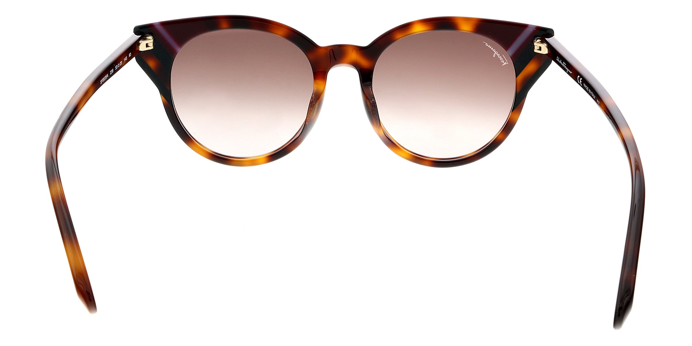 Salvatore Ferragamo Tortoise Round SF883SA 238 Sunglasses