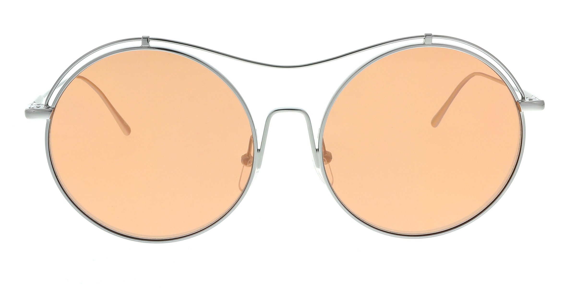 Calvin Klein CK2161S 060 Shiny Gunmetal Round Sunglasses