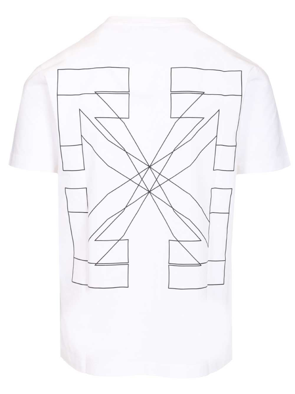Off-White Men Outline Double Arrow Slim T-Shirt