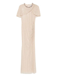 Self-Portrait Women Draped Maxi Dress With Embellishment