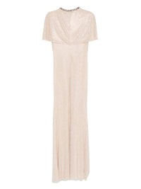 Self-Portrait Women Draped Maxi Dress With Embellishment