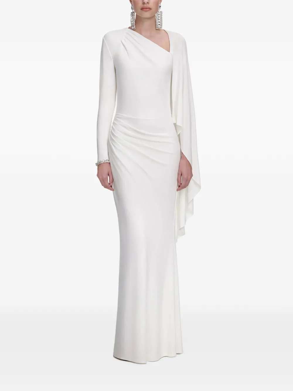 SELF-PORTRAIT Self-Portrait Women Long Draped Dress
