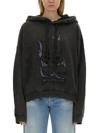 Acne Studios Unisex Skull Print Sweatshirt