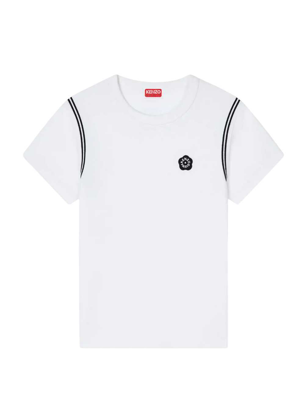 KENZO Kenzo Women Embroidered Cotton T-Shirt "Boke Flower 2.0"