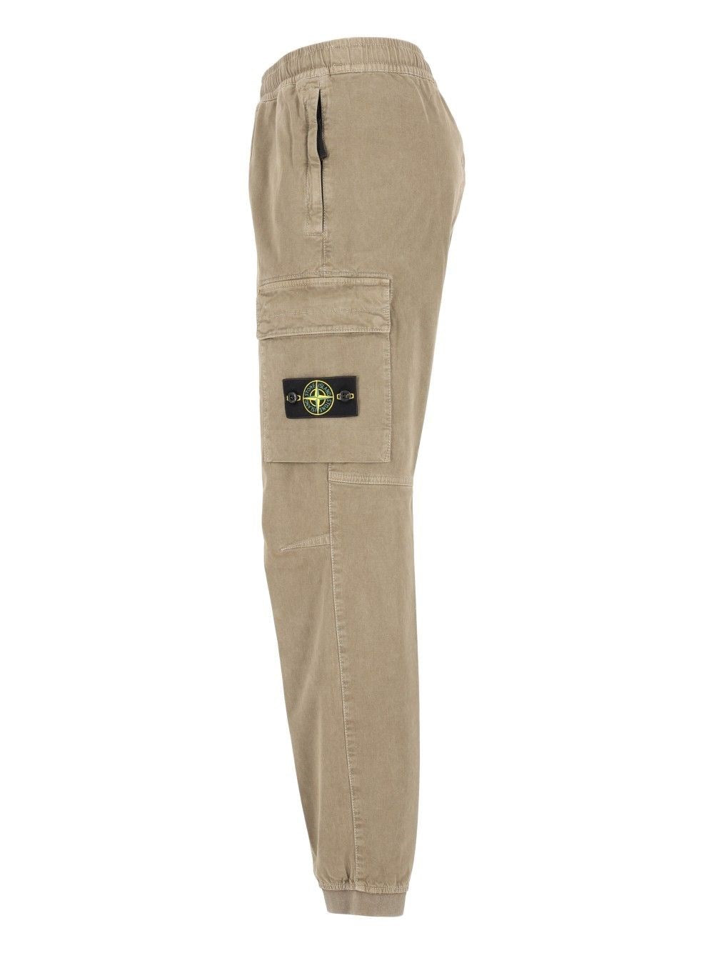 Stone Island Men Vintage-Effect Stretch Trousers