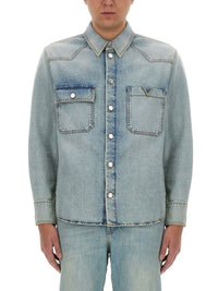 Valentino Men Denim Shirt
