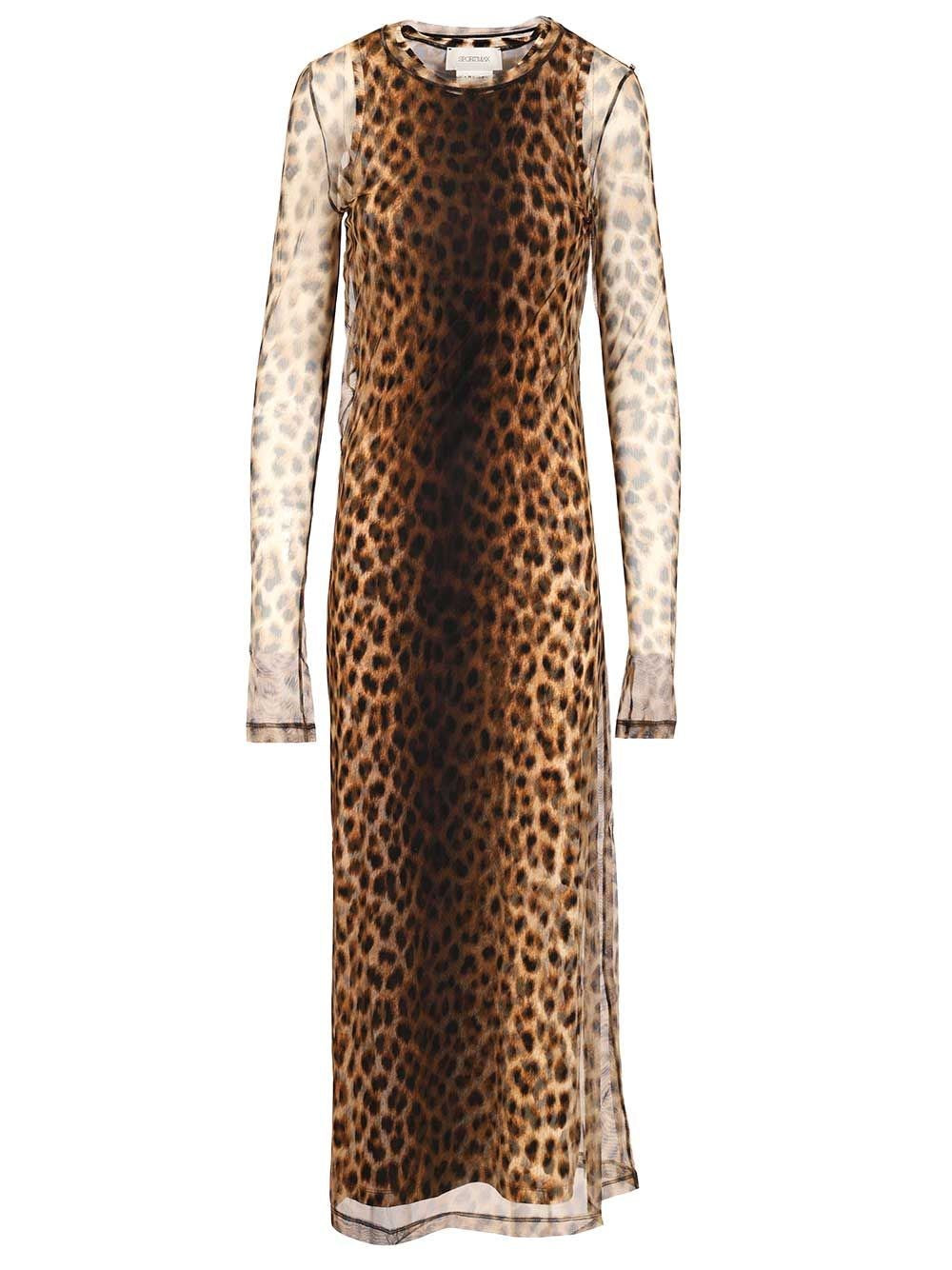 Sportmax Women Animal Print Fitted Dress