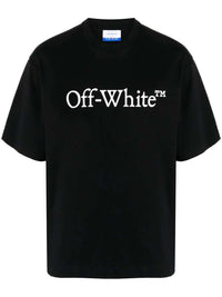 OFF WHITE Off White Men Big Bookish Skate Cotton T-Shirt