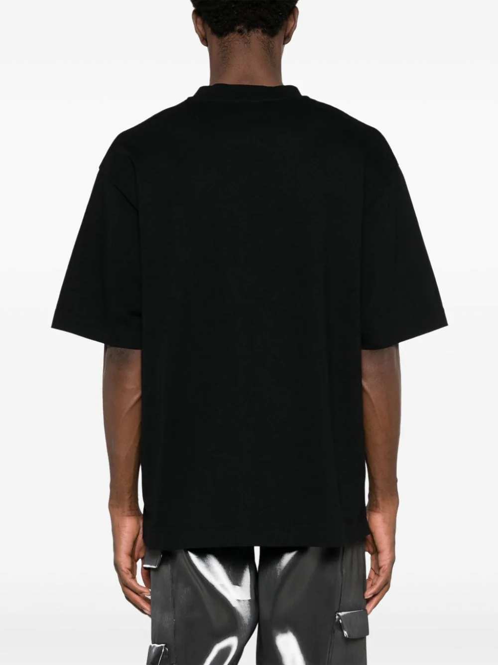 OFF WHITE Off White Men Big Bookish Skate Cotton T-Shirt