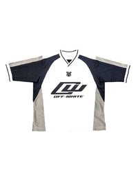 Off White Men V-Neck T-Shirt With Logo Print