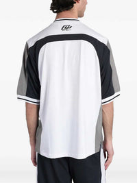 Off White Men V-Neck T-Shirt With Logo Print