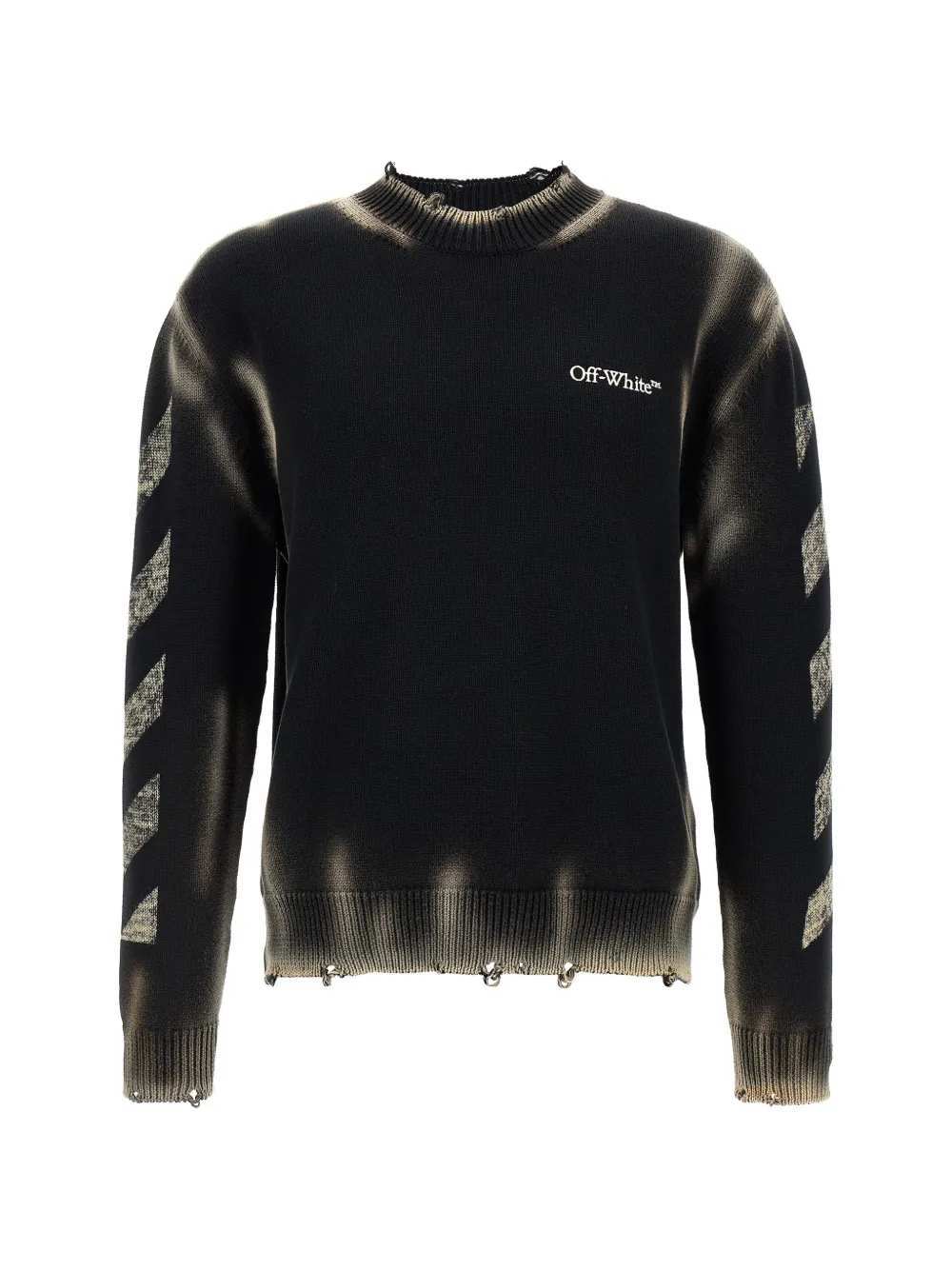 OFF WHITE Off White Men Diag Arr Corrosion Sweater