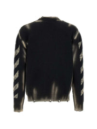 OFF WHITE Off White Men Diag Arr Corrosion Sweater